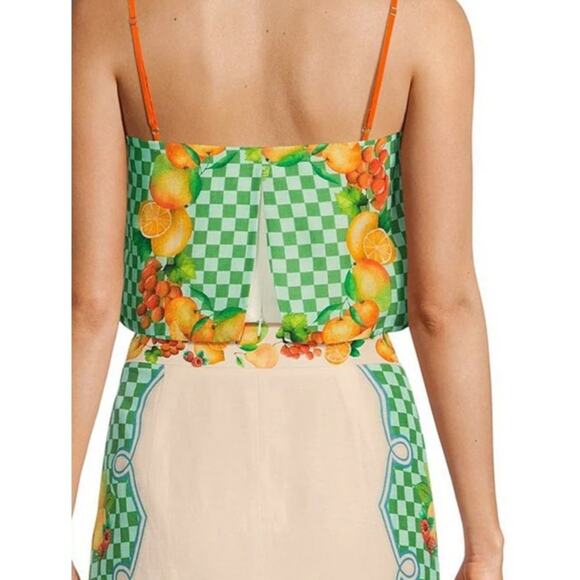 NWT Antonio Melani Sz 2 CLIO Collection Citrus Crop Top $129 - Picture 4 of 6